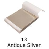 Profisher Varak Kaplama Yaprak Metalik Folyo 9x9cm 10lu Paket 13 Antique Silver R5799F-13