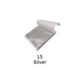 Profisher Varak Kaplama Yaprak Metalik Folyo 9x9cm 10lu Paket 15 Silver R5799F-15