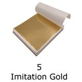 Profisher Varak Kaplama Yaprak Metalik Folyo 9X9CM 10LU Paket 5 Imitation Gold R5799F-5