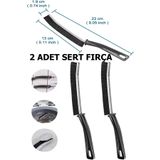 Profit Home 2 Adet Sert Fırça ince Temizlik Fırçası Derz Arası Banyo Mutfak Lavabo Detay Temizleme Fırçası