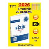 Profizik Tyt Fizik İlk Hamle 20 Deneme A Kolay Orta Seviye Çözümlü Denemeler Yks 2026 Hazırlık