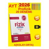 Profizik Yayınları Ayt Fizik Son Hamle 20 Deneme A Kolay Orta Seviye Yeni Nesil+Kalem
