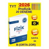 Profizik Yayınları Tyt Fizik İlk Hamle 20 Denemeb Orta Zor Seviye Yeni Nesil Ösym Tarzı