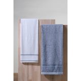 Profundo Bath Sky - Ekstra Yumusak, Modern%100 Pamuk 70x140cm. 2'li Banyo HAVLUSU