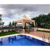 Progarden Bahçe Çadırı Portatif Gölgelik Çardak Katlanır Kameriye Tente Gazebo - 3 x 3 m - Krem