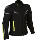 Prohel 4 Mevsim Neon Sarı Detaylı Mont Sürtünmeye Dayanıklı Polyester Malzeme ile Spor Motosiklet Kullanıcıları İçin
