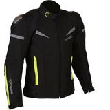 Prohel Colombia Siyah / Neon Sarı Motosiklet Montu - Suya Dayanıklı Nefes Alabilen Polyester Malzeme - 4XL