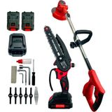 Prohummer Haktaş HKT1060 2li Bahçe Seti Çift Akülü - Şarjlı Tırpan + Dal Budama Testere 15CM