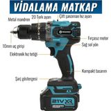 Prohummer PH252 Profesyonel Akülü Süper 5li Set Makina 88VF 3AH 125MM Avuç Taşlama, Sds Plus Kırıcı Delici Hilti, Somun Sıkma Sökme, Vidalama Matkap, Budama Testere