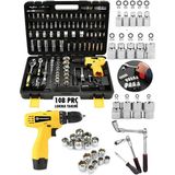 Prohummer Ph309 108 Parça Full Set Akülü Vidalama Matkap Ve Lokma Ve Uç Takım Seti Çantalı