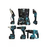prohummer Profesyonel Akülü Süper 5li Set Makina 88vf 5ah 125mm Avuç Taşlama, Sds Plus .... PH252
