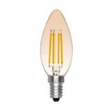 PROICH E14 Ince Duy Buji Mum Amber Renk 4 Watt Rustik Led Ampul Edison Flamanlı C35