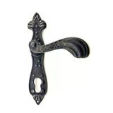Proithalat Antika Tarz Dekoratif Pirinç Mevlana Banyo Kapı Kolu - 228x48 mm, Oksit