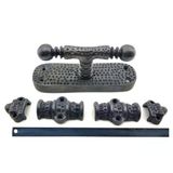 Proithalat Antika Tarz Dekoratif Pirinç Üstten İspanyolet - 133x40 mm, Oksit