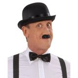 Proithalat Charlie Chaplin Stil Yetişkin Şapkası – Siyah Melon Parti Şapkası