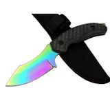 Proithalat Columbia 156A Renkli Gökkuşağı Kamp Çakı Bıçağı 19 cm - Kılıflı