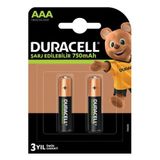 Proithalat Duracell 1.2V 750 MAh AAA Şarjlı Kalem Pil 2li