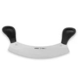 Proithalat Pirge 71120 Profi Kıyma, Pizza Satır, Zırh Bıçağı 26 cm - Siyah Çift Saplı