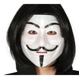 Proithalat Siyah Renk Takma Kısa Saç ve V For Vendetta Maskesi Anonymous Maskesi