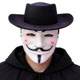 Proithalat Vendetta Maske ve Şapka Seti – Anonim Stil Parti Maskesi