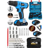 Projcb Plus Germany 45 Kademe Yüksek Tork Rainth BLUE 328 W Çelik Şanzuman Çift Akülü Şarjlı Matkap + Set