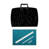 Proje Çantası 38x55 Cm A3 Kesim Matı Çift Taraflı Kesim Altlığı Kretuar Seti Cetvel Mimarlık Seti