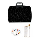Proje Çantası 38X55 Cm Resim Çantası Karışık Fırça Seti 6'Lı Godeli Resim Paleti Mimarlık Seti