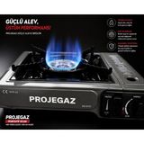 Projegaz RB-KF01 Portatif Kamp Ocağı Çantalı Otomatik Ateşlemeli Gaz Kartuşlu Kamp Piknik Balıkçılık Karavan Ocağı
