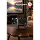 Projeksiyon Cihazı Taşınabilir Ev Sineması Bluetooth Android Akıllı Projektör Hy320 Mini Siyah
