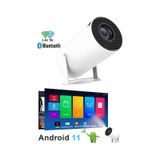 Projeksiyon Cihazı Taşınabilir Sinema Projeksiyon 720p Ev Sineması Bluetooth Android 11 Akıllı Proje