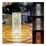 Projeksiyon Masa Lambası Kristal Elmas Led Dokunmatik Sensör Usb Şarj Bar Restoran Masa Lambası