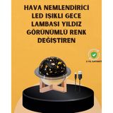 Projektör Işıklı, Aromaterapi Uyumlu Mini Masaüstü Hava Nemlendirici Cihaz