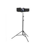 Projektör tripodu, 6 mm üniversal alaşım zemin tripodu katlanabilir ağır yük tripod ayağı, 2 m yüksekliğe kadar projektör için ayarlanabilir 6 mm arayüzlü tüm makinelere uyum