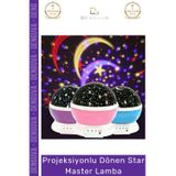 #ProjektörLamba Projektör Gece Lambası Çok Renkli Döner Başlıklı USB Pilli Şık Çocuk Bebek Odası Lam