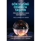Projektörlü Yansıtmalı Çocuk Bebek Odası Gece Lambası Hava Nemlendirici İkisi Bir Arada