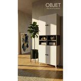 Projemob Miramob 4 Kapaklı Ve 4 Bölmeli Kitaplık Çok Amaçlı Ofis Dosya Ve Kiler Saklama Dolabı Antrasit Beyaz