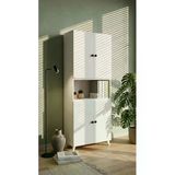 Projemob Miramob 4 Kapaklı Ve Geniş Bölmeli Modern Kitaplık Çok Amaçlı Ofis Dosya Ve Saklama Dolabı Beyaz