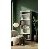 Projemob Miramob 9 Bölmeli Modern Kitaplık Çok Amaçlı Ofis Dosya Ve Dekoratif Sergileme Rafı Safir Meşe Beyaz