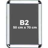 PROJENEON B2 50X70Cm Alüminyum Çerçeve Rondo Köşe Aç Kapa Açılır Kapanır Klik Klak Çerçeve