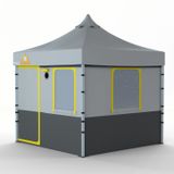 ProKamp Büyük Aile Kamp Çadırı 3x3 Portatif Ourdoor Gölgelik Katlanır Tente Gazebo
