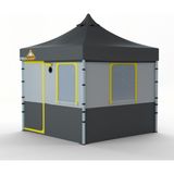 Prokamp Eko Kamp Avcı Çadırı 3x3 Outdoor Tente Gölgelik Çardak - Gri