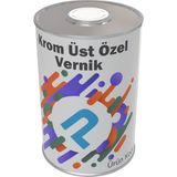 Prokem Solvent Bazlı Krom Üst Özel Vernik 1 litre - Şeffaf