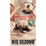Prokids Veni Vidi Vici (Kışlık)Tasarımlı Hafif Taban Bağcık Mekanizmalı Kız Çocuk Spor Ayakkabı + çorap hediye
