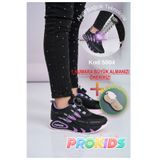 Prokids Veni Vidi Vici Tasarımlı Hafif Taban Bağcık Mekanizmalı Kız Çocuk Spor Ayakkabı + çorap hediye