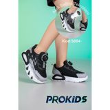 Prokids Veni Vidi Vici Tasarımlı Hafif Taban Ergonomik Erkek Çocuk Spor Ayakkabı + çorap hediye - Gri - Siyah