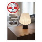 ProLaz Modern Dekoratif Abajur LED Ampül Hediyeli Başucu Masa Lambası 24x16 cm
