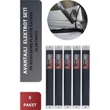 Prolektro Avantajlı 5 Paket Pp Siyah Geniş Plastik Kaynak Elektrotu