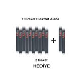 Prolektro E (PE) Siyah Geniş Plastik Kaynak Elektrodu - 10 Paket Alana 2 Paket Elektrot Hediye