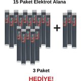 Prolektro E (Pe) Siyah Geniş Plastik Kaynak Elektrodu - 15 Paket Alana 3 Paket Elektrot Hediye