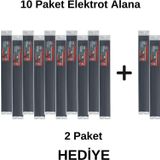 Prolektro Pa Siyah Geniş Plastik Kaynak Elektrodu-10 Paket Alana 2 Paket Elektrot Hediye